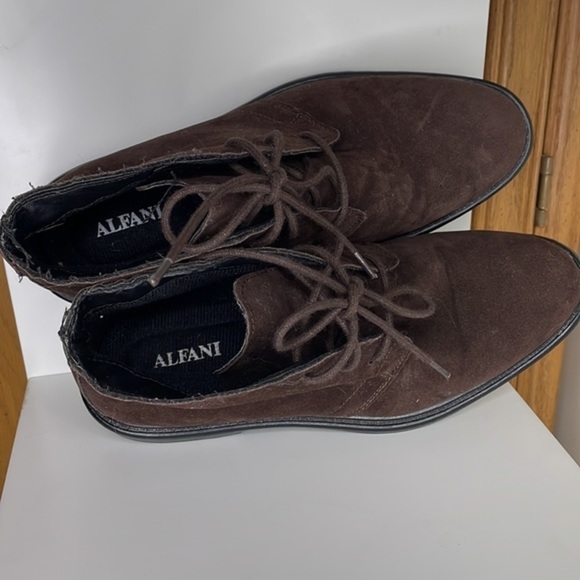 ALFANI Brown Lace-Up fashion Boots - 7M